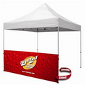 10 Foot Wide Double-Sided Tent Half Wall w/ Liner and Standard Stabilizer Bar Kit (Full-Color Full